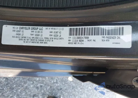 2014 Chrysler 200 Touring from USA, damaged, VIN 1C3CCBBB5EN179990